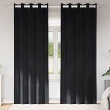 vidaXL Zavjese Crne Poliester 140 x 245 cm Dekorativni umetci Cijene