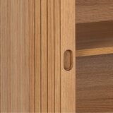 Actona Niska komoda u dekoru hrasta s kliznim vratima u prirodnoj boji 160x80 cm Langley – | shoptok.hr