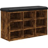  Klupa za cipele boja dimljenog hrasta 82x32x50 cm drvena | Eponuda.ba