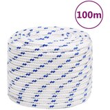 vidaXL Vrv za čoln bela 18 mm 100 m polipropilen Cene