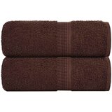vidaXL Ručnici za pranje ŽABA 2 kom. Smeđe 30x30 cm 360 g/m² - Smeđa 30 x 30 cm 2 | shoptok.hr