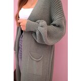 Kesi Włoski Sweater long cardigan dark mint | ePonuda.com