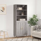 vidaXL Visoka komoda siva sonome 69 5x34x180 cm od konstruiranog drva | shoptok.hr