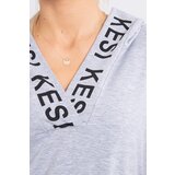 Kesi Dress with hood and print gray | shoptok.hr