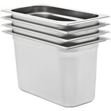 vidaXL Posude Gastronorm 4 kom GN 1/3 200 mm od nehrđajućeg čelika | shoptok.hr