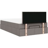 vidaXL Otomanski posteljni okvir z vzmetnico taupe 120x190 cm blago, (21610057) | Shoptok.si