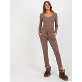 RELEVANCE Sweatpants-RV-DR-8380.25P-brown | Shoptok.si