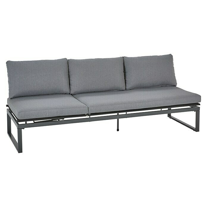Maja Slim Vrtni trosjed s jastucima (Š x D x V: 198 x 63 x 65 cm, S podesivim naslonom za leđa)