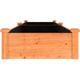  Povišena vrtna gredica s oblogom smeđa 240x60x25 cm od jelovine | shoptok.hr