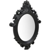 Maison Chic Stensko Ogledalo - Zrcalo - Kozmetično ogledalo v grajskem stilu 56x76 cm črno, (21697823) | Shoptok.si