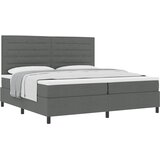  s opruga kutije Tamno siva 200 x 200 cm tkanina | shoptok.hr