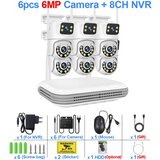 Oem Brezžični CCTV sistem, 8CH NVR, 4 kosi 6MP dvojnih objektivskih kamer -8CH NVR x 6 Kamere -1T, (5000137559) | Shoptok.si