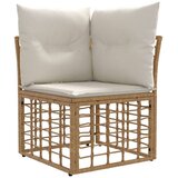  Zunanja garnitura za sedenje 11 pcs Naravna in krem bela, (5000272356) | Shoptok.si