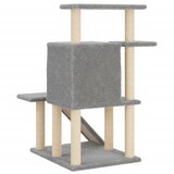  Penjalica za mačke sa stupovima za grebanje svjetlosiva 97 cm | shoptok.hr