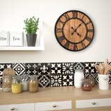  Starinski zidni sat s kvarcnim mehanizmom drveno-metalni 60 cm XXL | Eponuda.ba