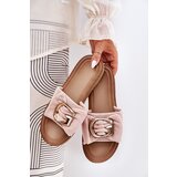 Boto Flat Women's Slippers With Decorative Detail Pink Nellodra | shoptok.hr