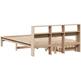  Krevet s regalom za knjige bez madraca 120x190 cm od borovine | shoptok.hr