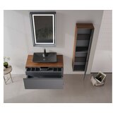 Hanah home Kupatilski ormarić sa umivaonikom i ogledalom (2 komada) Craft 100 145 | Eponuda.com