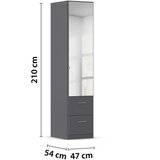 home24 OMARA S KLASIČNIMI VRATI, siva | Shoptok.si