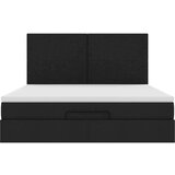  Otomanski krevet s madracem i LED crni 160x200cm tkanine | shoptok.hr