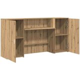 vidaXL Sprejemna miza artisan hrast 200x50x103,5 cm inženirski les | Shoptok.si