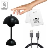  LED punjiva dodirna stona lampa COSTA LED/3W/5V 2400 mAh 3000-6000K crna | Eponuda.com