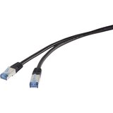 Renkforce RF-4673692 RJ45 omrežni kabel\, Patch kabel CAT 6a S/FTP 10.00 m črna UV odporen 1 kos, (20419218) | Shoptok.si