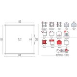 Male kuće Drveno spremište DAISY 16M2 418 × 418 cm sa šindrom | shoptok.hr