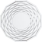 XORA STENSKO OGLEDALO, 100/100/1,9 cm steklo, leseni material Cene