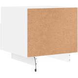  Noćni ormarić s LED svjetlima bijeli 40 x 39 x 37 cm | shoptok.hr