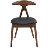 House Nordic Črn/temno rjav jedilni stol iz masivnega hrasta Lanuza – | Shoptok.si