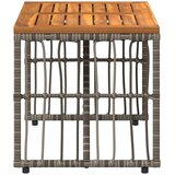 Vanjski stol Sivi 80 x 40 x 40 cm Čelik i Poli Ratan - Sivi | shoptok.hr