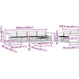  Set vanjskih sofa 7 kom. Prirodna Čvrsto drvo akacije | shoptok.hr