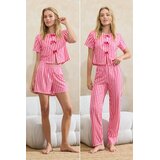 TRENDYOLMILLA ženski set pidžama Thmss26Pt00068, roze-multikolor Cene