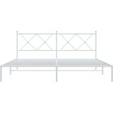 vidaXL metalni okvir za krevet s uzglavljem bijeli 180x200 cm | shoptok.hr