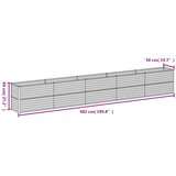  Povišena vrtna gredica 482x50x69 cm Corten čelik | shoptok.hr