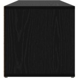 vidaXL klupa s policom crni hrast 102 x 35 x 35 cm konstruirano drvo Cijene