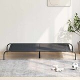  Povišeni krevet za pse crni 150x90x20 cm tekstil i čelik | shoptok.hr