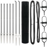 vidaXL Euro Ograda s 7 šiljkastih postova 1.5x10 m od pocinčanog čelika siva | shoptok.hr