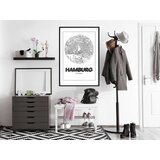  Poster - City Map: Hamburg (Round) 30x45 | shoptok.hr