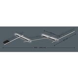  Mat črna LED zatemnitvena stropna svetilka 50x245 cm Indira – | Shoptok.si