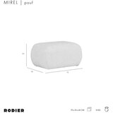 Rodier Rjav tabure iz tkanine bouclé Mirel – | Shoptok.si