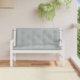  Jastuci za vrtnu klupu 2 kom svjetlosivi 120x50x7 cm tkanine | Eponuda.com