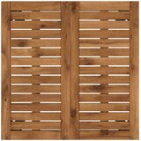  Stol za večeru u vrtu Prirodna i crna 60 x 60,5 x 75 cm | shoptok.hr