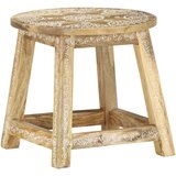vidaXL Ročno barvan stolček 38x38x35 cm trden mangov les Cene