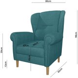Ropez Tirkizna wing fotelja Swan – | shoptok.hr