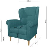 Ropez Turkizen fotelj z naslonom Swan – | Shoptok.si