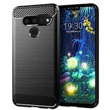 Nillkin silikonski ovitek za lg Q60 2019 - mat carbon črn Cene