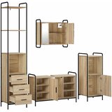  Set ormarića za kupaonicu 4 kom. Hrast sonoma | shoptok.hr