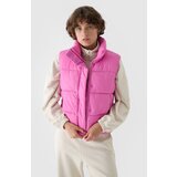 4f Sleeveless Padded Jacket With Synthetic Filling Pink WAW24TVJ | Shoptok.si